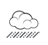 Bedeckt, starker Regen