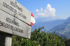 Keschtnweg Kastanienweg Ritten Schilder