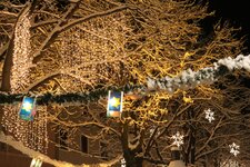 Christkindlmarkt Schnee Bruneck Weihnachtsbeleuchtung